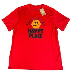 The Nike Tee Sz XL The Gym Is My Happy Place T-Shirt Training Red